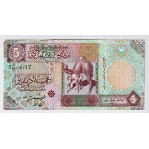 Libya 5 Dinars 2002 (ND)