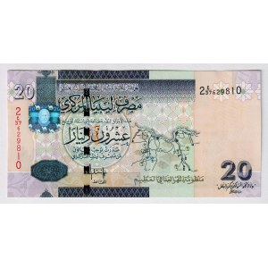 Libya 20 Dinars 2009 (ND)
