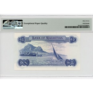 Mauritius 5 Rupees 1967 (ND) PMG 67