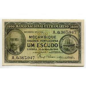 Mozambique 1 Escudo 1944