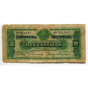 Mozambique 10 Centavos 1933