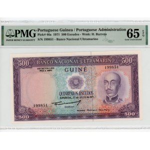 Portuguese Guinea 500 Escudos 1971 PMG 65