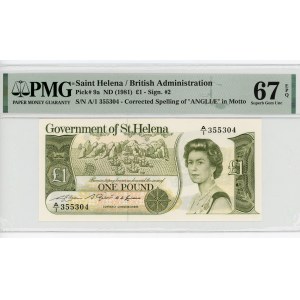 Saint Helena 1 Pound 1981 (ND) PMG 67