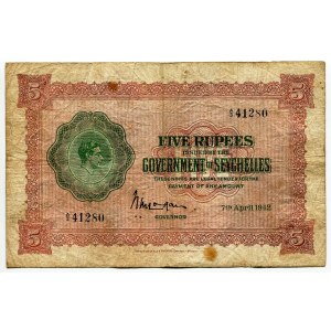 Seychelles 5 Rupees 1942