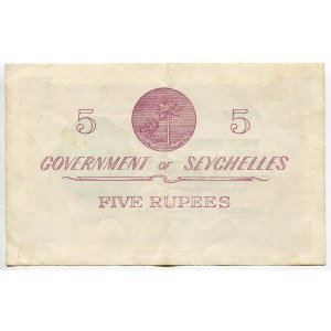 Seychelles 5 Rupees 1954