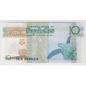 Seychelles 10 Rupees 2013 35th Anniversary Central Bank of Seychelles