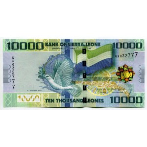 Sierra Leone 10000 Leones 2018 Fancy Number