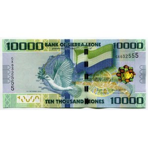 Sierra Leone 10000 Leones 2018 Fancy Number