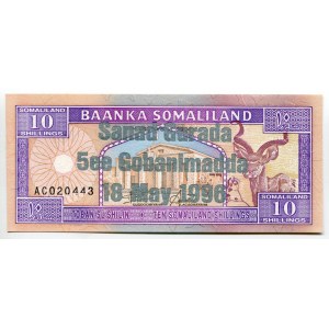 Somaliland 10 Shillings 1996 Silver Commerative Issue