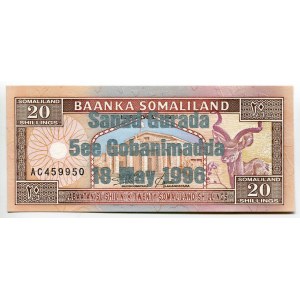 Somaliland 20 Shillings 1996 Silver Commerative Issue