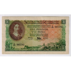 South Africa 5 Pound 1955