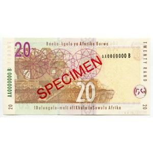 South Africa 20 Rand 2005 (ND) Specimen