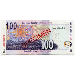 South Africa 100 Rand 2004 (ND) Specimen