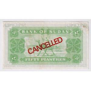 Sudan 50 Piastres 1968 Specimen