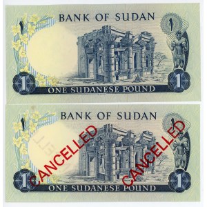 Sudan 2 x 1 Pound 1970 Specimen And Command Notes