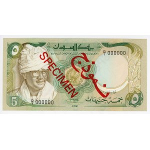 Sudan 5 Pounds 1981 Specimen