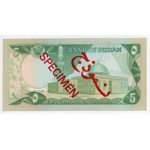 Sudan 5 Pounds 1981 Specimen