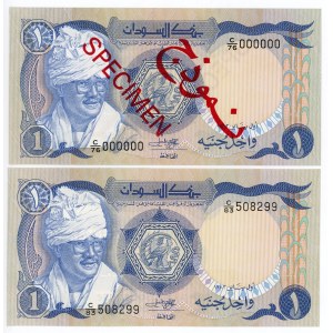 Sudan 2 x 1 Pound 1983 Specimen And Command Notes
