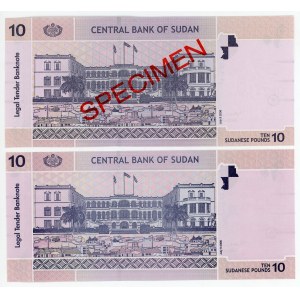 Sudan 2 x 10 Pounds 2006 Specimen And Command Notes