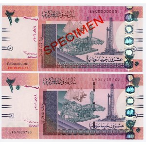 Sudan 2 x 20 Pounds 2006 Specimen And Command Notes