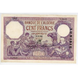 Tunisia 100 Francs 1936