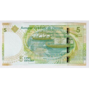 Tunisia 5 Dinars 2013