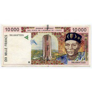 West African States Niger 10000 Francs 1998 H