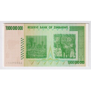 Zimbabwe 1 Billion Dollars 2008