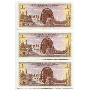 Syria 3 x 1 Pound 1978