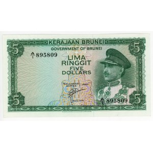 Brunei 5 Ringgit 1967