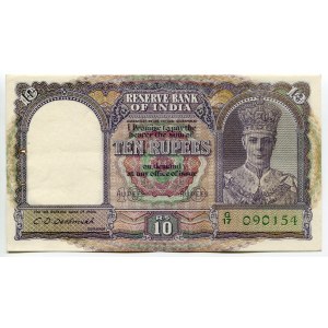 India 10 Rupees 1943 (ND)