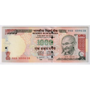 India 1000 Rupees 2012
