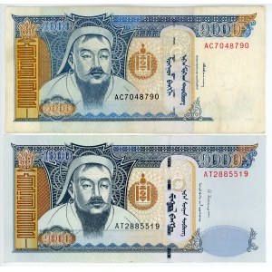 Mongolia 2 x 1000 Tugrik 1997 - 2003
