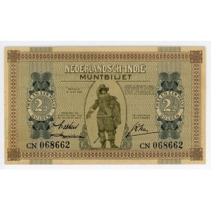 Netherlands East Indies 2 1/2 Gulden 1940