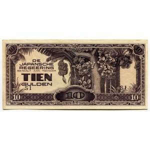 Netherlands East Indies 10 Gulden 1942