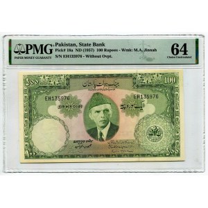 Pakistan 100 Rupees 1957 (ND) PMG 64