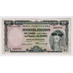 Portuguese India 60 Escudos 1959