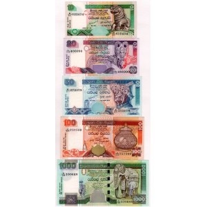 Sri Lanka 10 - 20 - 50 - 100 - 1000 Rupees 1995 - 2006