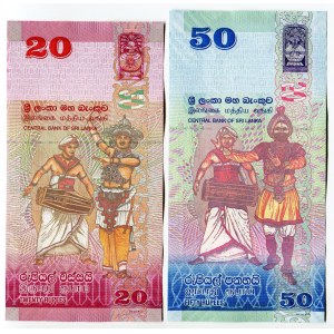 Sri Lanka 20 - 50 Rupees 2010