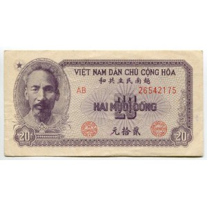Vietnam North 20 Dong 1951