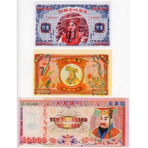 China Lot of 3 Hell Notes 20 th Century