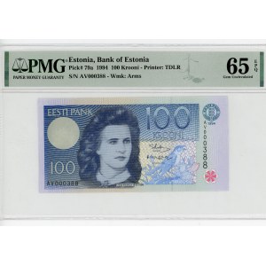 Estonia 100 Krooni 1994 PMG 65