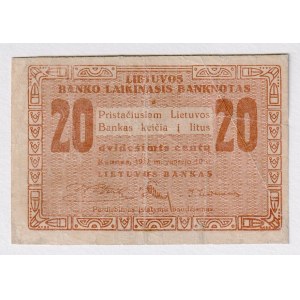 Lithuania 20 Centu 1922