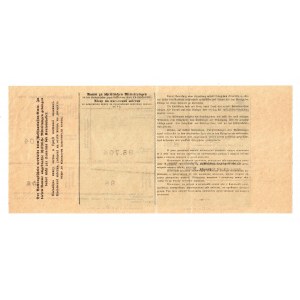 Ukraine Registration Sertificate City of Lviv Cheque 1910 (ND) Blank