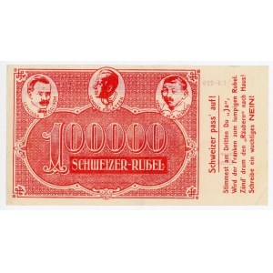 Russia - RSFSR 100000 Swiss Roubles 1921