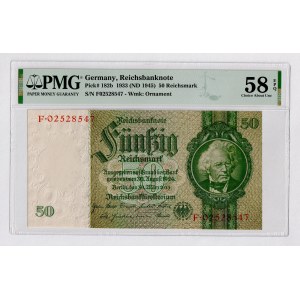 Germany - Third Reich 50 Reichsmark 1945 (ND) PMG 58 EPQ