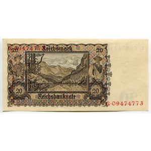 Germany - Third Reich 20 Reichsmark 1939