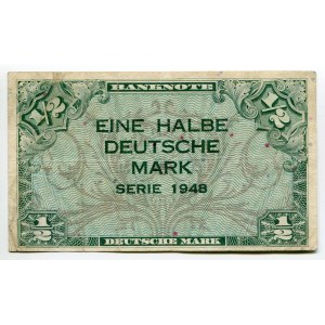 Germany - FRG 1/2 Deutcshe Mark 1948