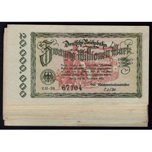 Germany - Weimar Republic 20 x 20 Millionen Mark 1923