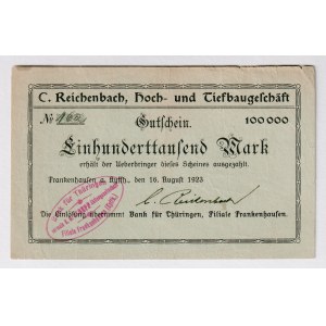 Germany - Weimar Republic Frankenhaufen 100000 Mark 1923